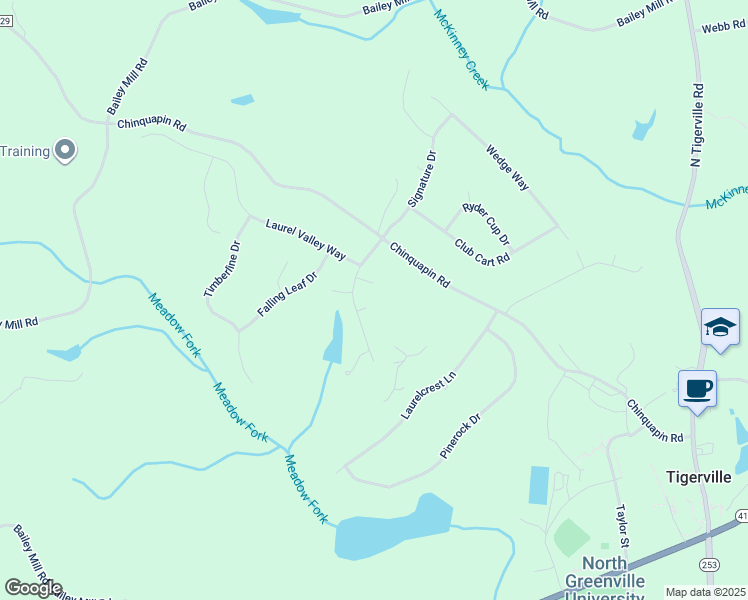 map of restaurants, bars, coffee shops, grocery stores, and more near 109 Meadowside Court in Travelers Rest