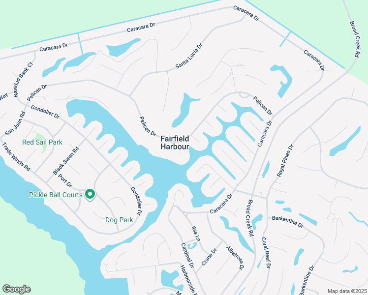 map of restaurants, bars, coffee shops, grocery stores, and more near 6103 Felucca Court in New Bern