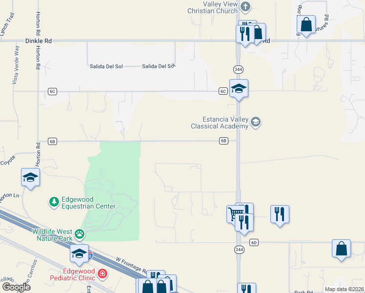 map of restaurants, bars, coffee shops, grocery stores, and more near 32 Pinto Road in Edgewood