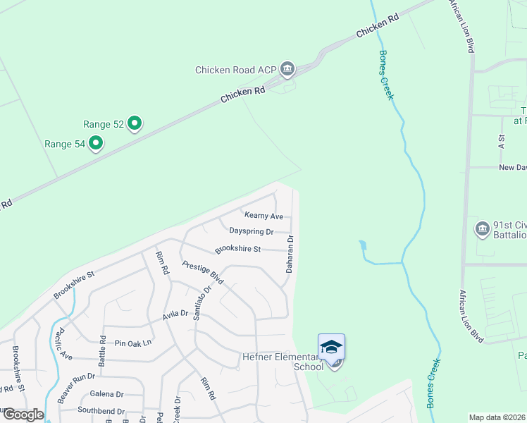 map of restaurants, bars, coffee shops, grocery stores, and more near 7135 Kearny Avenue in Fayetteville