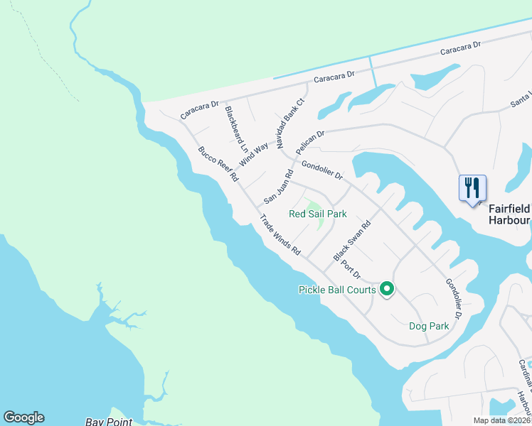 map of restaurants, bars, coffee shops, grocery stores, and more near 5308 Trade Winds Road in New Bern