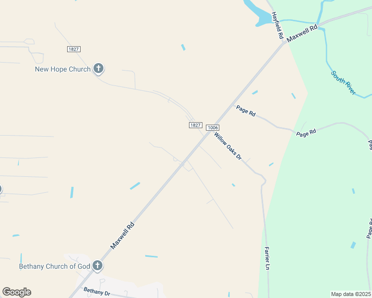 map of restaurants, bars, coffee shops, grocery stores, and more near 7837 Maxwell Road in Stedman
