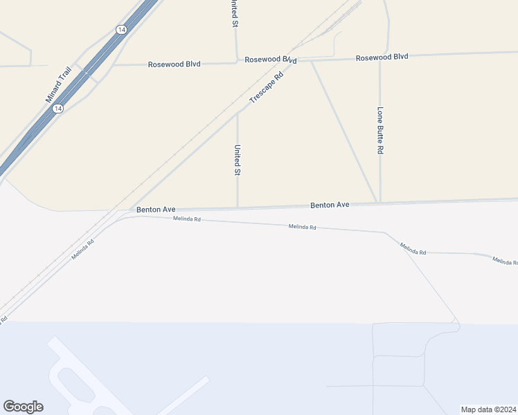 map of restaurants, bars, coffee shops, grocery stores, and more near Benton Avenue in Mojave