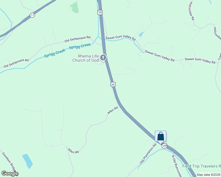 map of restaurants, bars, coffee shops, grocery stores, and more near 2957 U.S. 25 in Travelers Rest