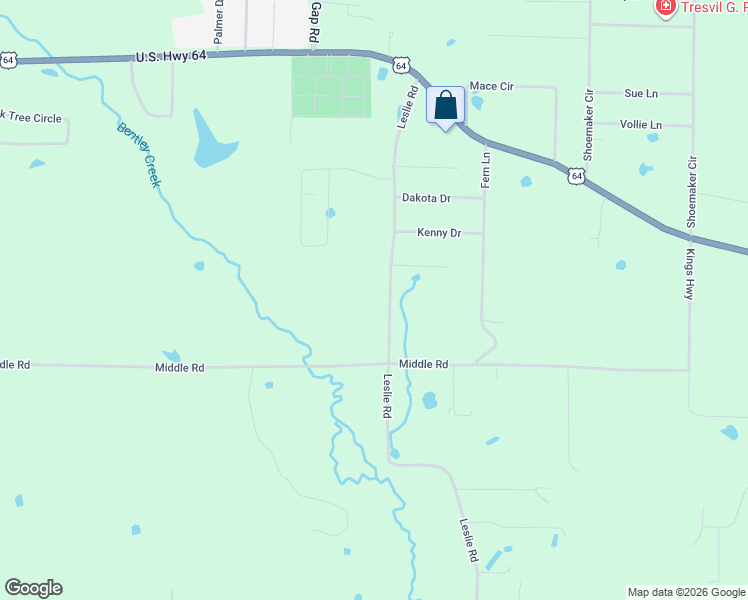 map of restaurants, bars, coffee shops, grocery stores, and more near 50A Leslie Road in Conway