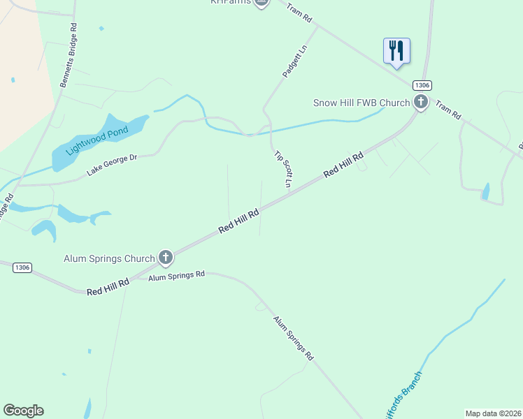 map of restaurants, bars, coffee shops, grocery stores, and more near 1070 Red Hill Road in Mount Olive