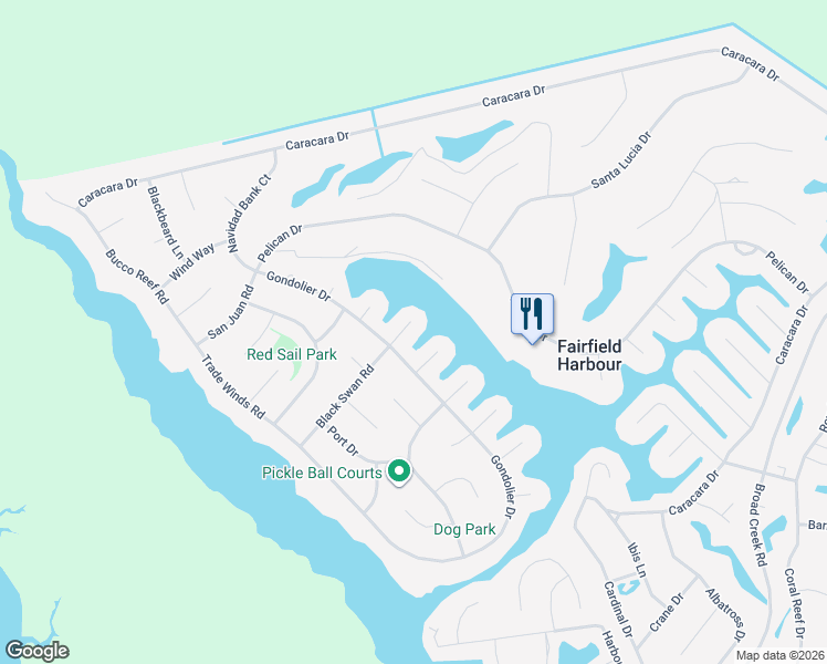 map of restaurants, bars, coffee shops, grocery stores, and more near 903 Coral Court in New Bern