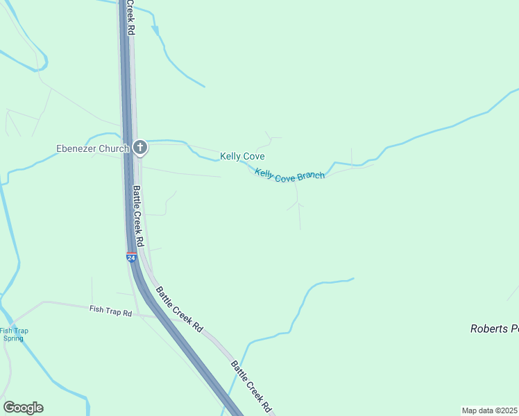 map of restaurants, bars, coffee shops, grocery stores, and more near 64 South Of Highway East in South Pittsburg