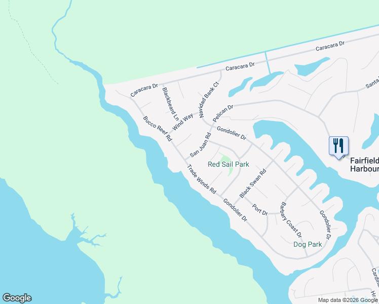 map of restaurants, bars, coffee shops, grocery stores, and more near 705 San Juan Road in New Bern