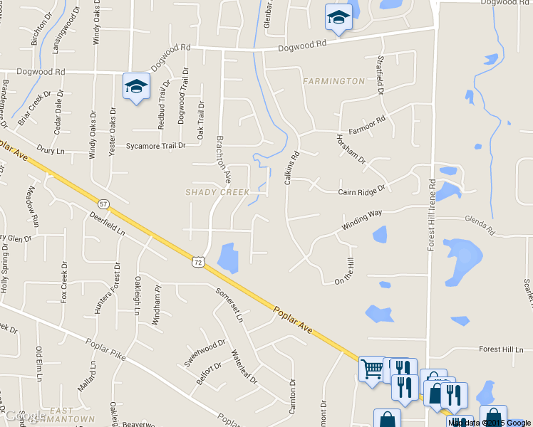 map of restaurants, bars, coffee shops, grocery stores, and more near 8810 Red Maple Cove in Germantown