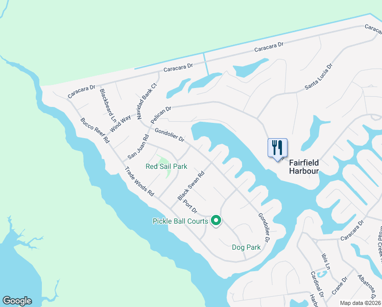 map of restaurants, bars, coffee shops, grocery stores, and more near 6209 Gondolier Drive in New Bern