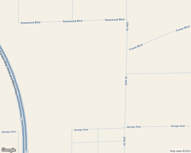 map of restaurants, bars, coffee shops, grocery stores, and more near I Street in Mojave