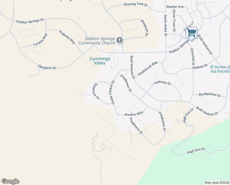 map of restaurants, bars, coffee shops, grocery stores, and more near 28841 Delaware Drive in Tehachapi