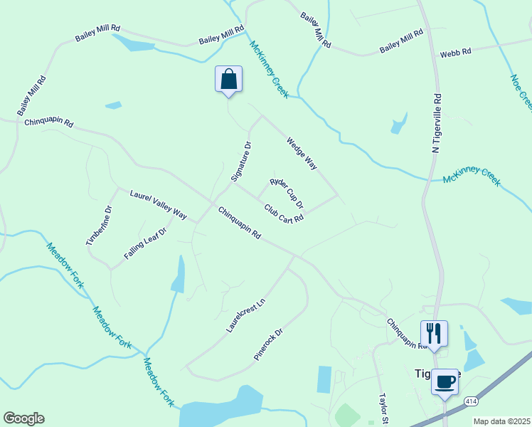 map of restaurants, bars, coffee shops, grocery stores, and more near 104 Club Cart Road in Travelers Rest