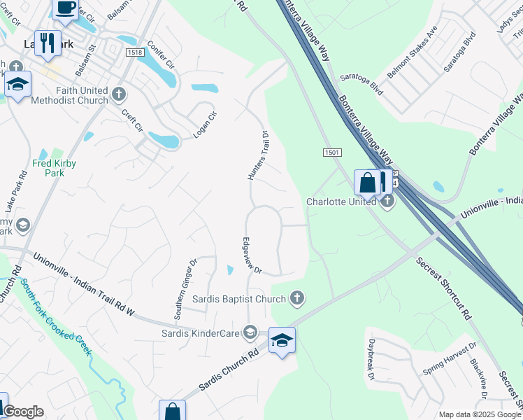3811 Edgeview Drive, Indian Trail NC Walk Score
