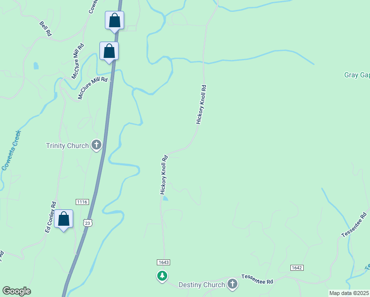 map of restaurants, bars, coffee shops, grocery stores, and more near 1712 Hickory Knoll Road in Franklin