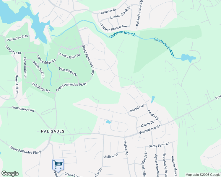 map of restaurants, bars, coffee shops, grocery stores, and more near 16300 Capps Road in Charlotte