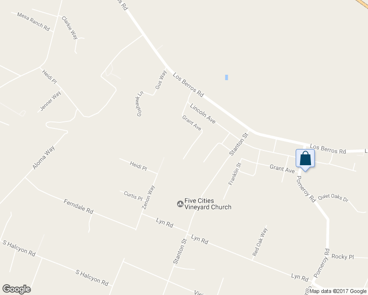 map of restaurants, bars, coffee shops, grocery stores, and more near 240 Camino Escondido in Arroyo Grande