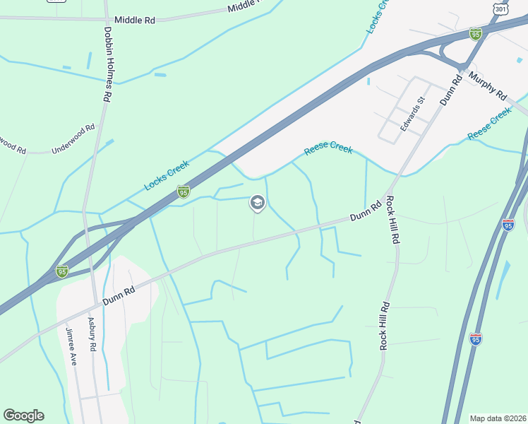 map of restaurants, bars, coffee shops, grocery stores, and more near 2475 Dunn Road in Eastover