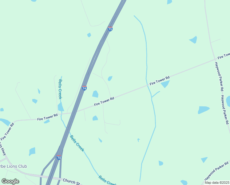 map of restaurants, bars, coffee shops, grocery stores, and more near 415 Fire Tower Road in Ellerbe