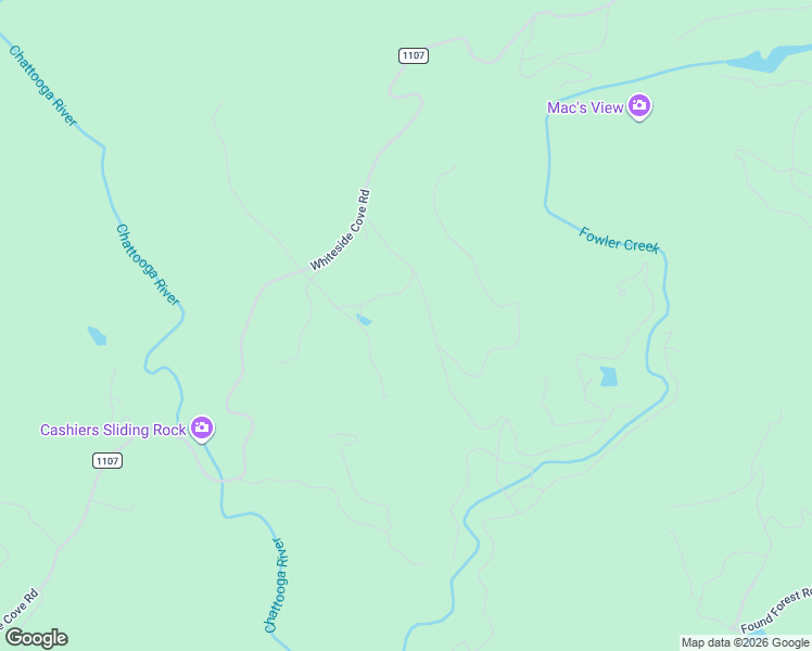 map of restaurants, bars, coffee shops, grocery stores, and more near 252 Spring Valley Road in Cashiers