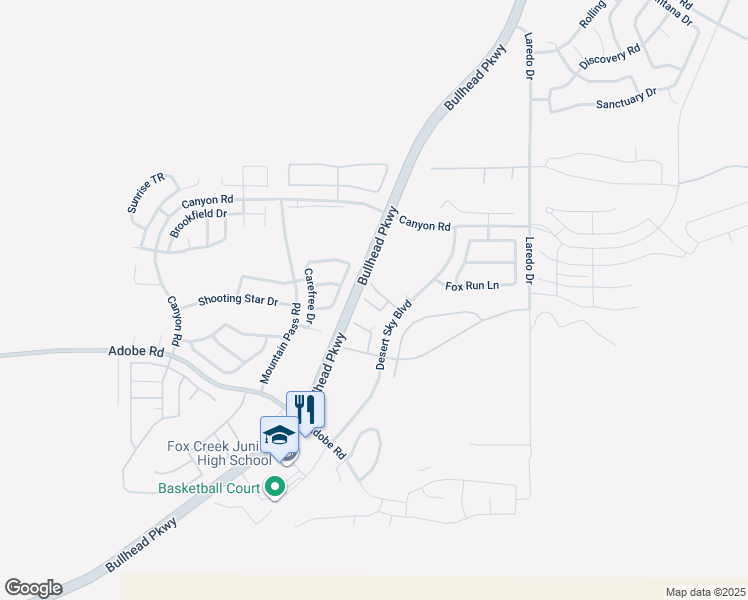map of restaurants, bars, coffee shops, grocery stores, and more near 2443 Wilder Road in Bullhead City
