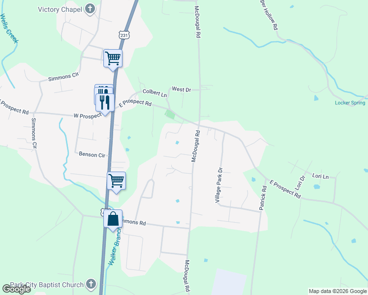 map of restaurants, bars, coffee shops, grocery stores, and more near 5 Falcon Rd in Fayetteville
