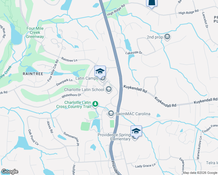 map of restaurants, bars, coffee shops, grocery stores, and more near 700 Providence Road in Charlotte