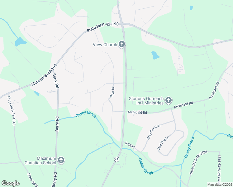 map of restaurants, bars, coffee shops, grocery stores, and more near 221 Rigs Drive in Boiling Springs