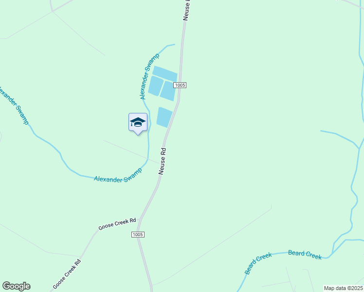map of restaurants, bars, coffee shops, grocery stores, and more near 4689 Neuse Road in Grantsboro
