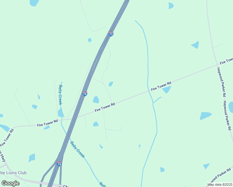 map of restaurants, bars, coffee shops, grocery stores, and more near 415 Fire Tower Road in Ellerbe