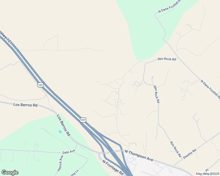 map of restaurants, bars, coffee shops, grocery stores, and more near 225 Broken Arrow Road in Nipomo