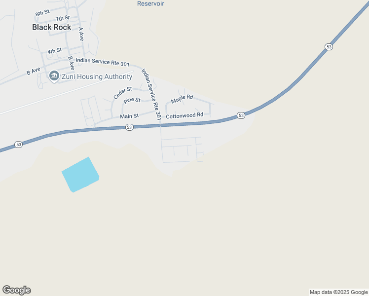 map of restaurants, bars, coffee shops, grocery stores, and more near 14 A Street in Zuni