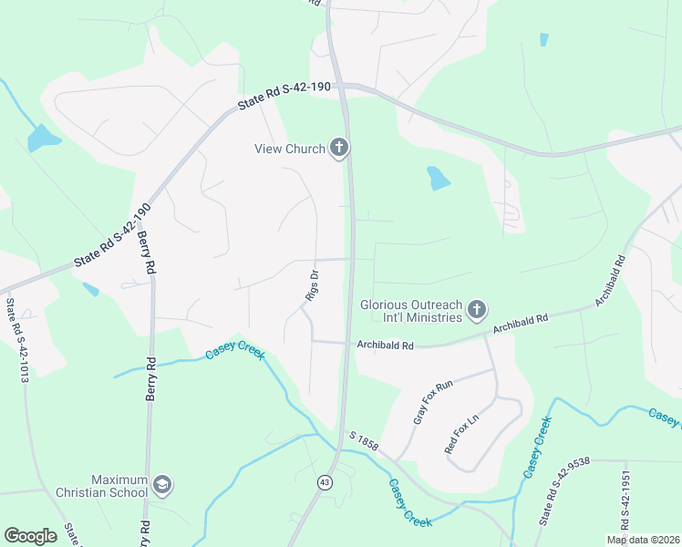 map of restaurants, bars, coffee shops, grocery stores, and more near 5455 State Road S-42-43 in Boiling Springs
