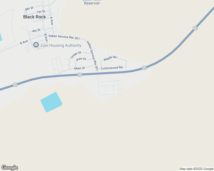 map of restaurants, bars, coffee shops, grocery stores, and more near 17 A Street in Zuni