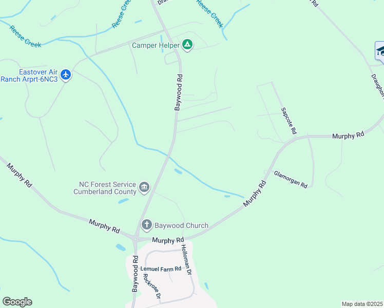 map of restaurants, bars, coffee shops, grocery stores, and more near 2040 Baywood Road in Fayetteville
