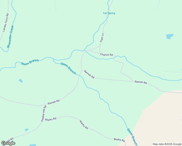 map of restaurants, bars, coffee shops, grocery stores, and more near 212 Ramah Road in Leoma