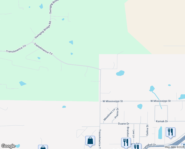 map of restaurants, bars, coffee shops, grocery stores, and more near 241 Dugger Road in Beebe