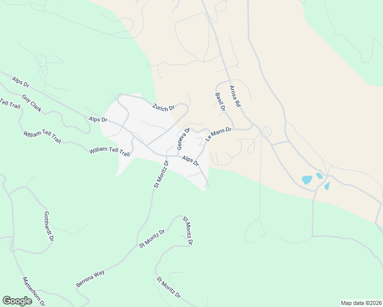 map of restaurants, bars, coffee shops, grocery stores, and more near 17880 Alps Drive in Tehachapi