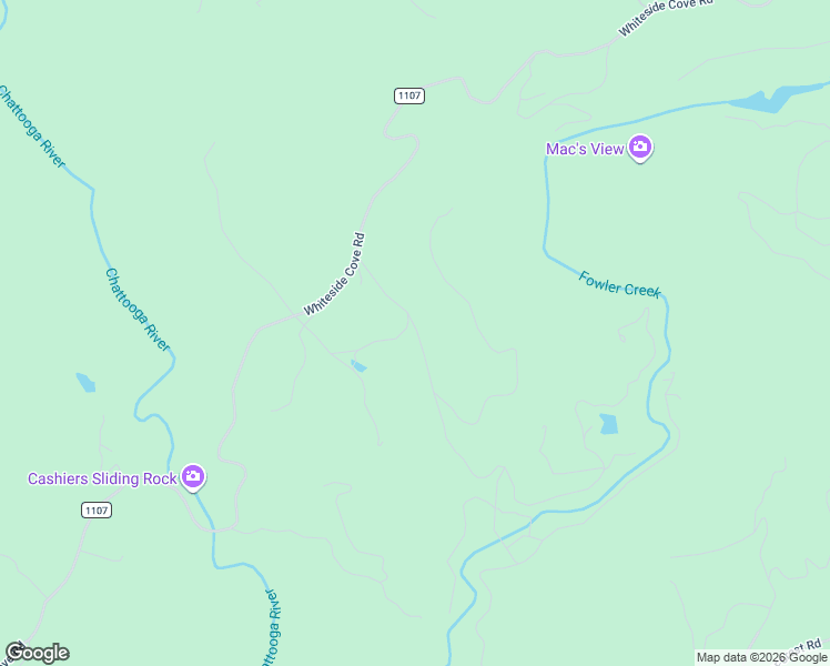 map of restaurants, bars, coffee shops, grocery stores, and more near 252-254 Spring Valley Road in Cashiers