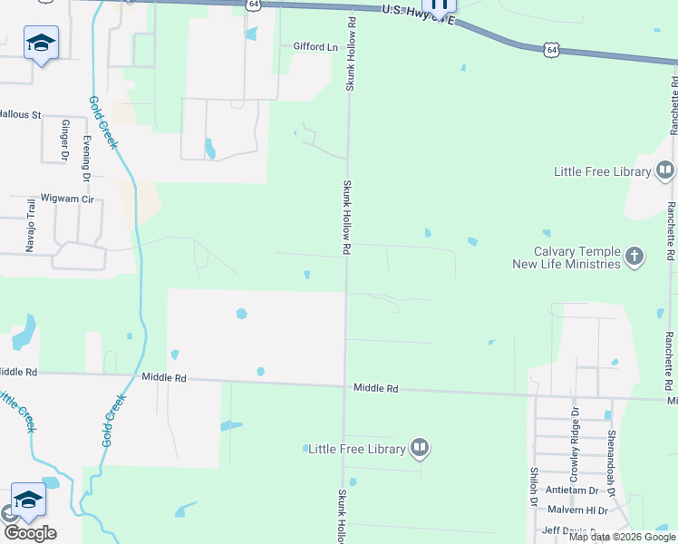 map of restaurants, bars, coffee shops, grocery stores, and more near 1 Starr Lane in Conway