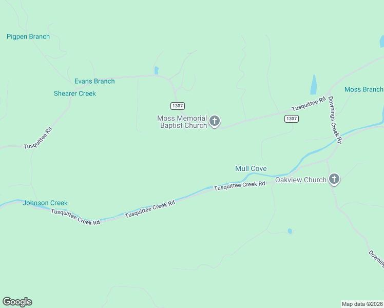 map of restaurants, bars, coffee shops, grocery stores, and more near 5068-5126 Tusquittee Road in Hayesville