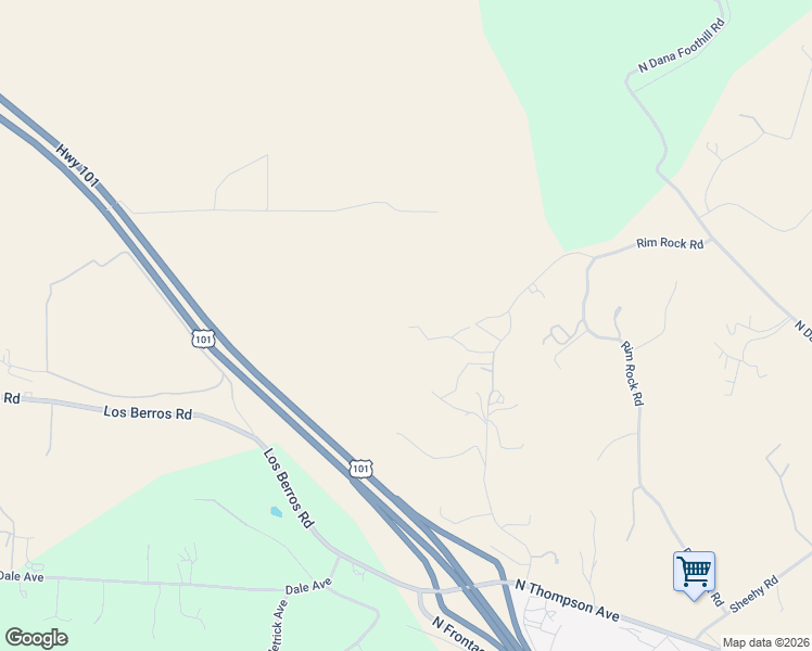 map of restaurants, bars, coffee shops, grocery stores, and more near 225 Broken Arrow Road in Nipomo