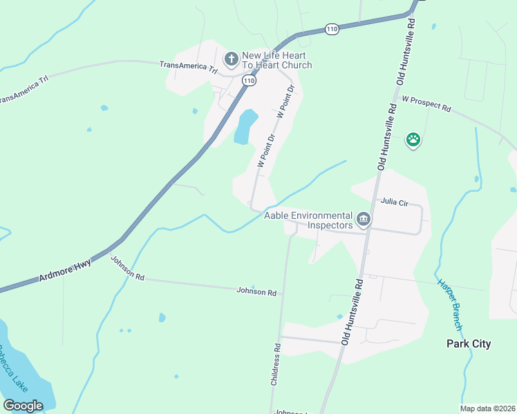 map of restaurants, bars, coffee shops, grocery stores, and more near 68 West Point Drive in Fayetteville