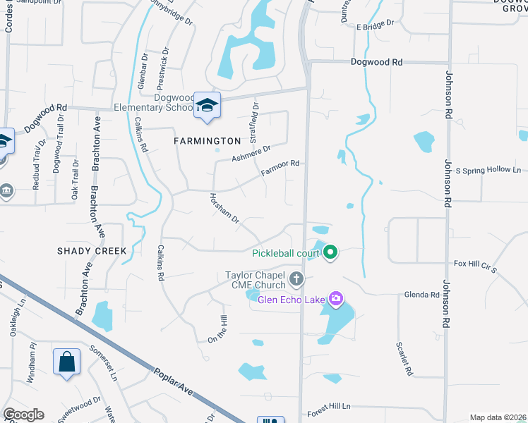 map of restaurants, bars, coffee shops, grocery stores, and more near 9032 Bridgetowne Cove in Germantown