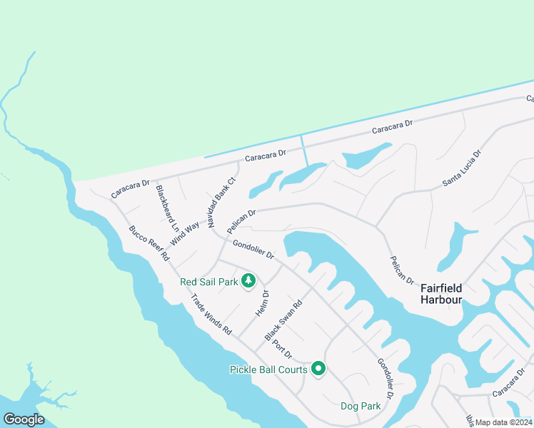 map of restaurants, bars, coffee shops, grocery stores, and more near 816 Pelican Drive in New Bern