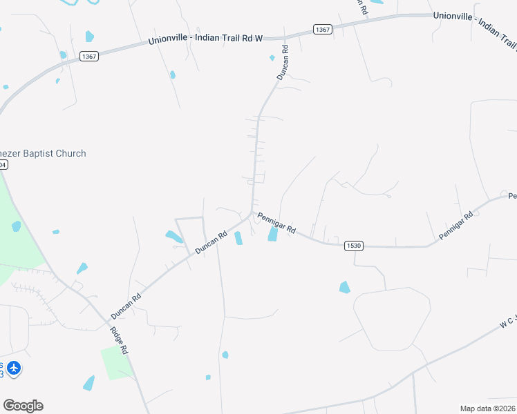 map of restaurants, bars, coffee shops, grocery stores, and more near 716 Pennigar Road in Monroe