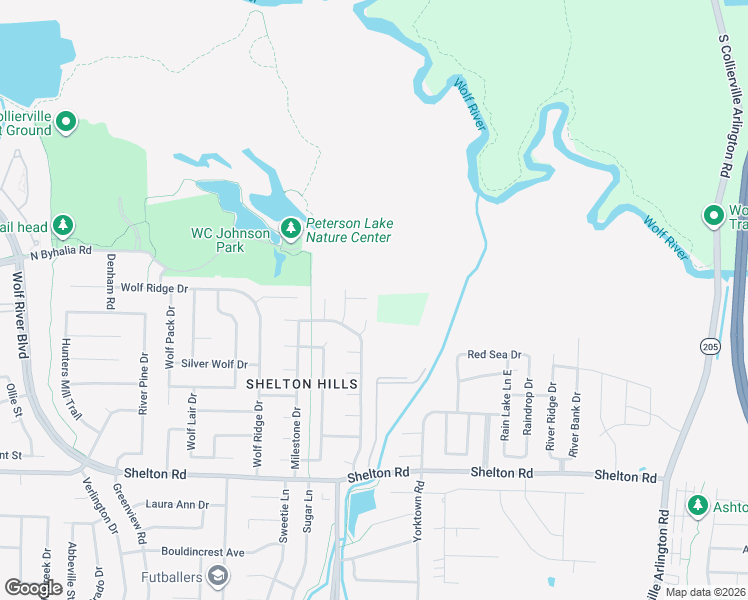 map of restaurants, bars, coffee shops, grocery stores, and more near 136 Irby Glade Cove in Collierville