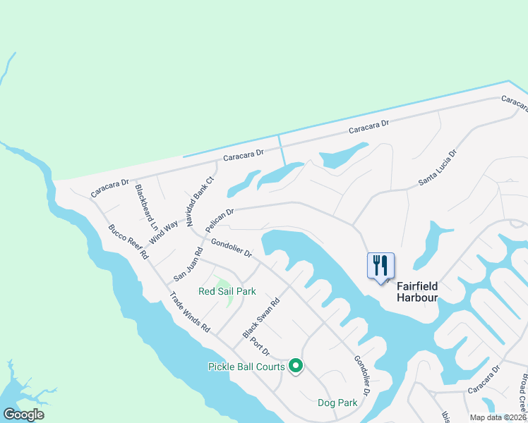 map of restaurants, bars, coffee shops, grocery stores, and more near 826 Pelican Drive in New Bern