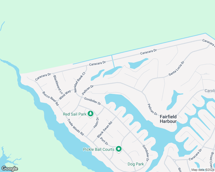 map of restaurants, bars, coffee shops, grocery stores, and more near 826 Pelican Drive in New Bern
